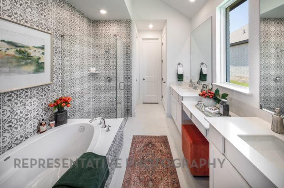 Furnished interior view inside a new home in Gateway Village - The Reserve: 50ft. lots, Denison (Image 2). Furnished interior view inside a new home in Gateway Village - The Reserve: 50ft. lots, Denison (Image 2).