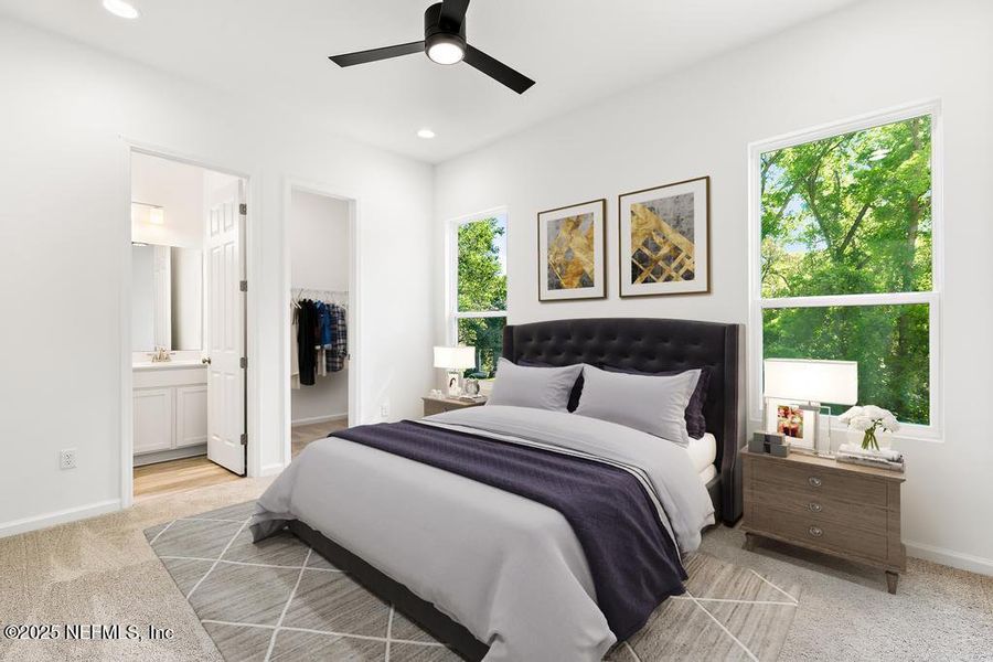 Furnished interior view inside a new home in , Jacksonville (Image 10). Furnished interior view inside a new home in , Jacksonville (Image 10).