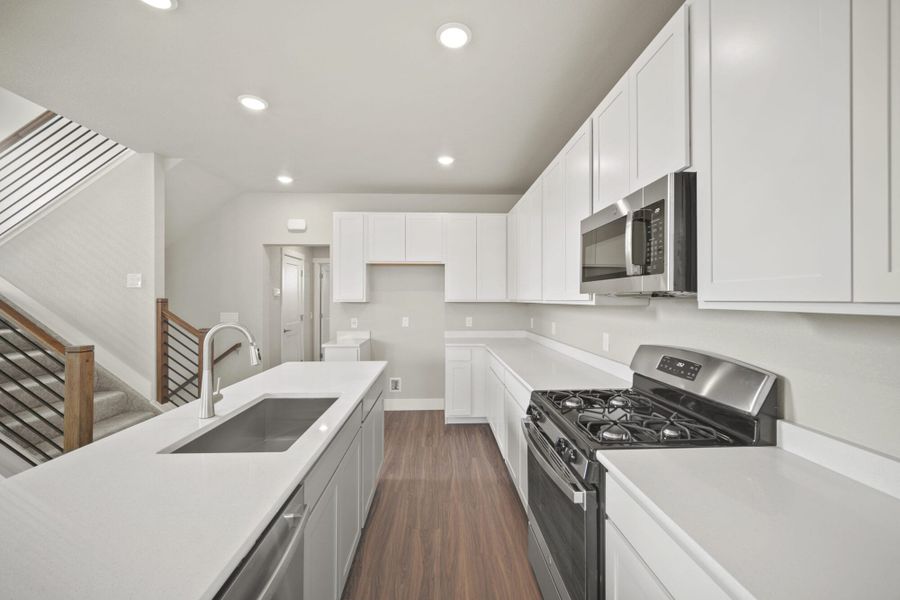 Furnished interior view inside a new home in Pony Park, Colorado Springs (Image 7). Furnished interior view inside a new home in Pony Park, Colorado Springs (Image 7).