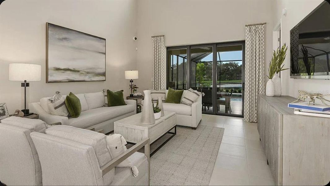 Furnished interior view inside a new home in Indigo Creek, Apollo Beach (Image 6).