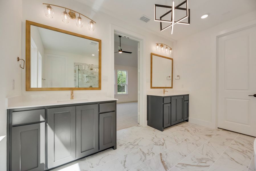 Furnished interior view inside a new home in Fields - 50' Lots, Frisco (Image 12).