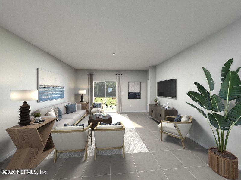 Furnished interior view inside a new home in Kings Preserve, Jacksonville (Image 4).