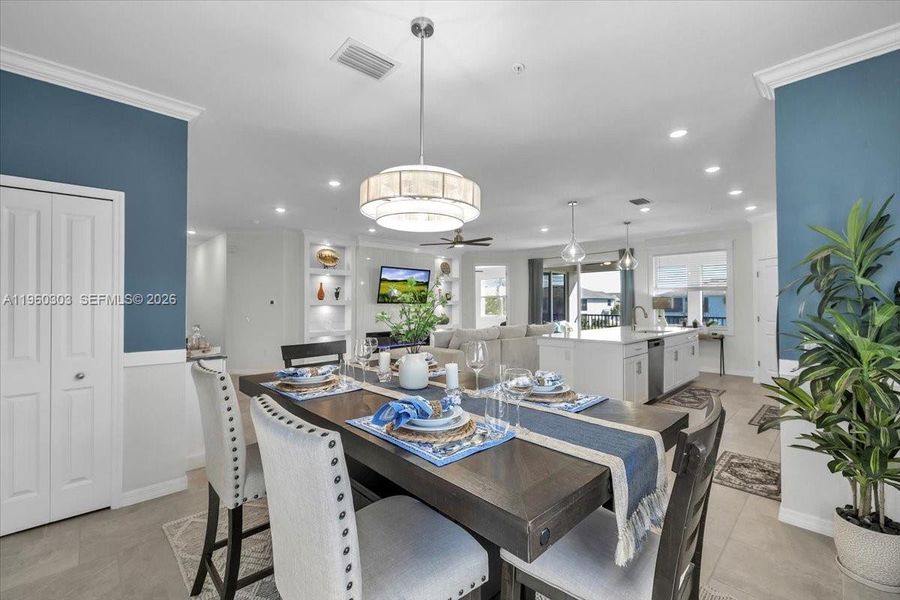 Furnished interior view inside a new home in , Naples (Image 26).