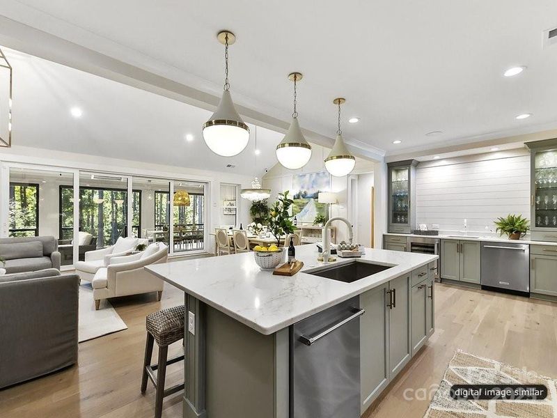 Furnished interior view inside a new home in , Charlotte (Image 15).