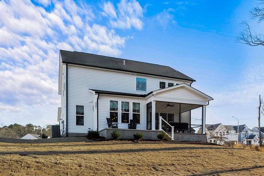 Representative exterior details of a home built from the The Hampton by RobuckHomes in Kennebec Crossing, Angier (Image 60). Representative exterior details of a home built from the The Hampton by RobuckHomes in Kennebec Crossing, Angier (Image 60).