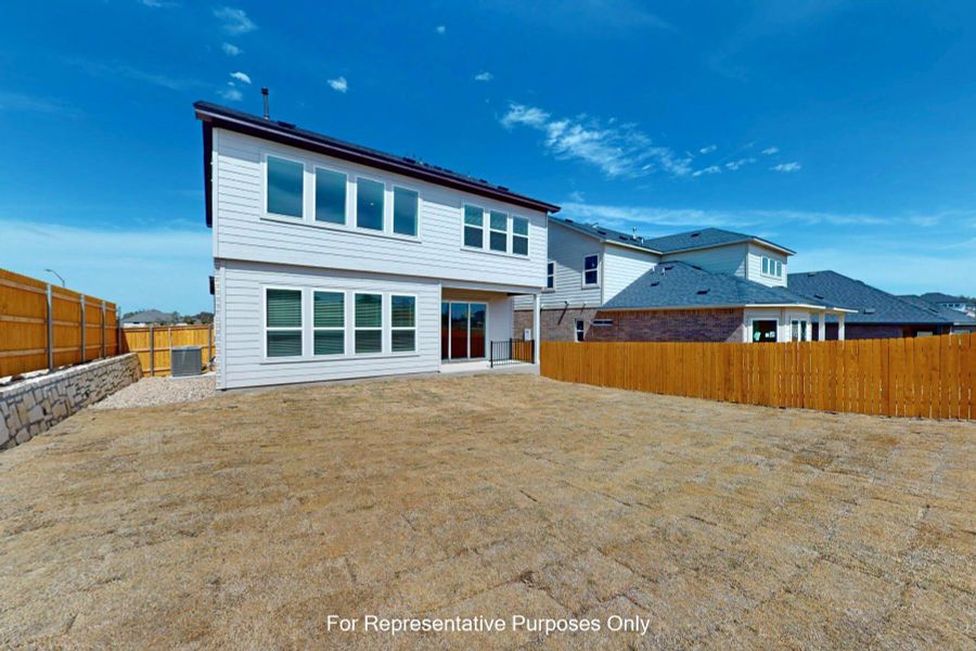 Exterior details and patio area of a home in Cedar Brook, Leander (Image 3). Exterior details and patio area of a home in Cedar Brook, Leander (Image 3).
