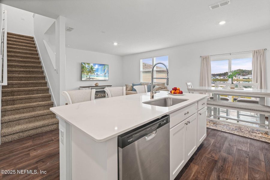 Furnished interior view inside a new home in Entrada, St. Augustine (Image 10).