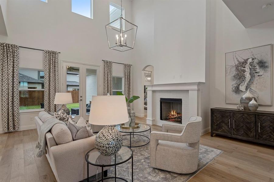 Furnished interior view inside a new home in The Lakes at Parks of Aledo, Aledo (Image 28). Furnished interior view inside a new home in The Lakes at Parks of Aledo, Aledo (Image 28).