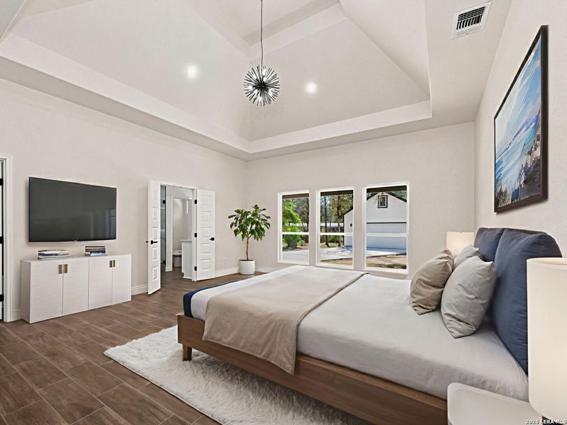 Furnished interior view inside a new home in , Elmendorf (Image 39).