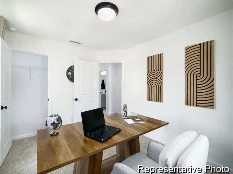 Furnished interior view inside a new home in Village at Reedy Creek Townhomes, Charlotte (Image 22).