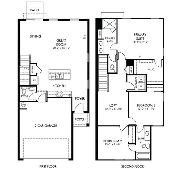 2D floor plan layout of this home in Bradford Park, Ormond Beach, FL (Image 3). 2D floor plan layout of this home in Bradford Park, Ormond Beach, FL (Image 3).