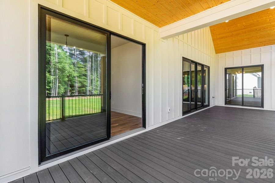 Exterior details and patio area of a home in , Lincolnton (Image 29).