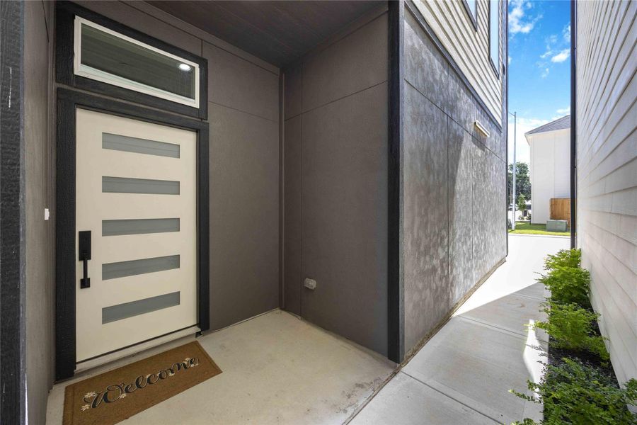 Exterior details and patio area of a home in , Houston (Image 2). Exterior details and patio area of a home in , Houston (Image 2).