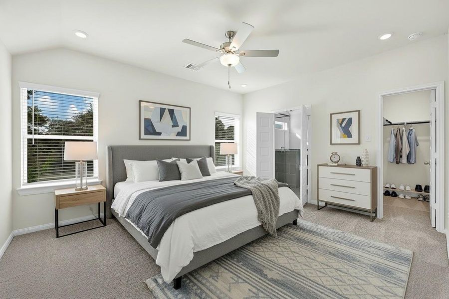 Furnished interior view inside a new home in Aldine Pines, Houston (Image 6).