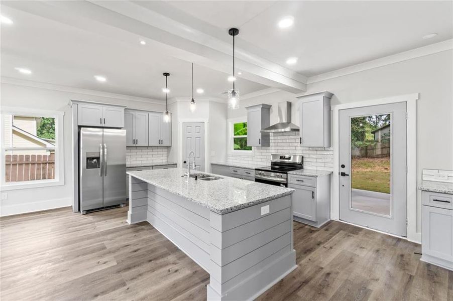 Furnished interior view inside a new home in , Lithonia (Image 9).