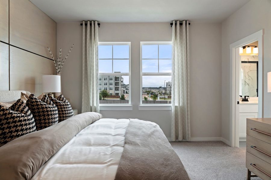 Representative furnished interior of a home built from the Tribeca by Tri Pointe Homes in Park Central, Georgetown (Image 38).