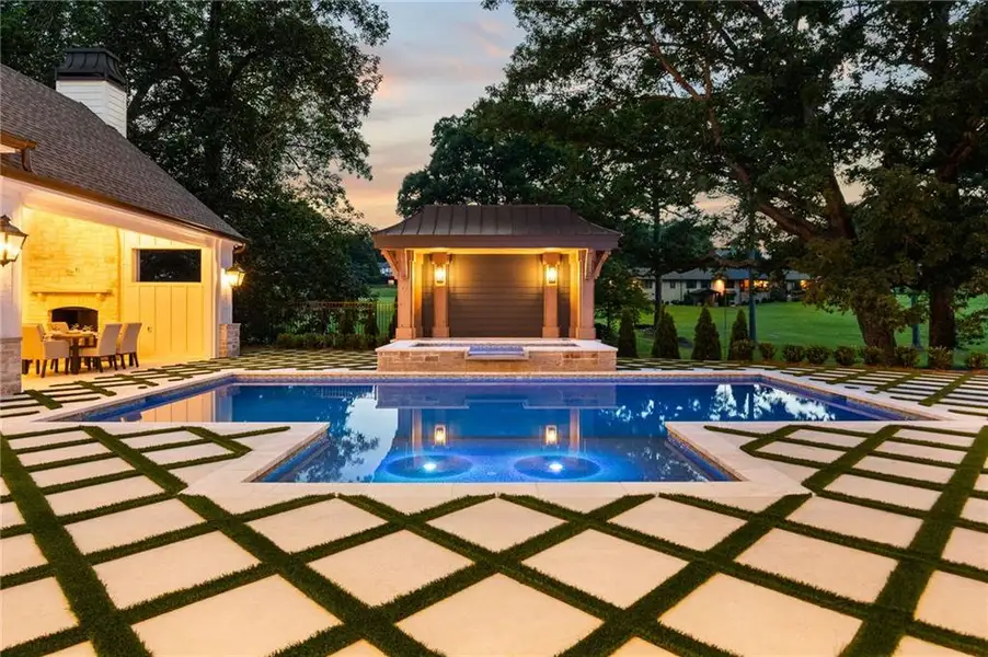 Exterior details and patio area of a home in , Canton (Image 46).