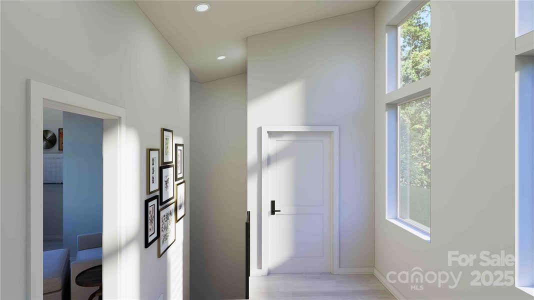 Upper level landing rendering