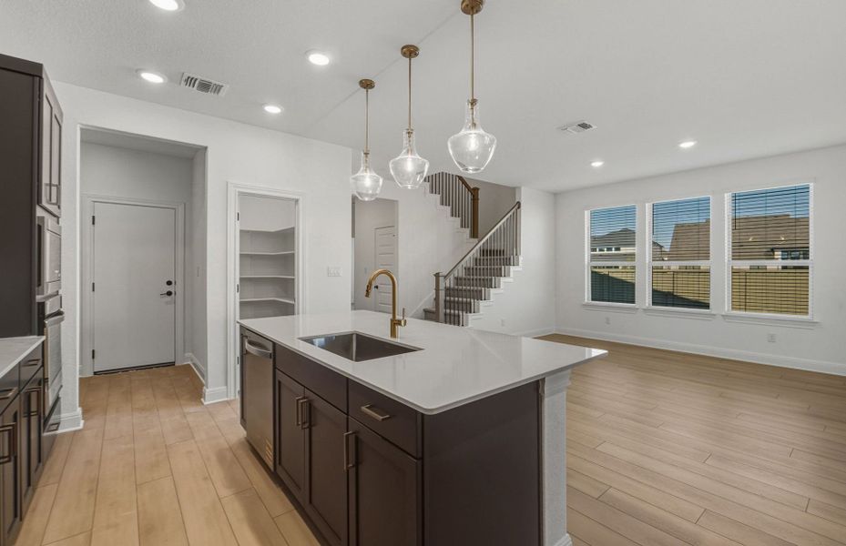 Furnished interior view inside a new home in Santa Rita Ranch, Liberty Hill (Image 10).