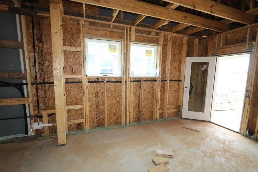 In-progress construction of a new home in Jordan Ranch 45' Homesites, Fulshear, TX (Image 24).