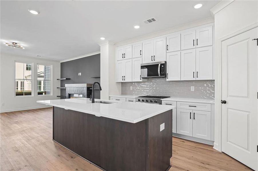 Furnished interior view inside a new home in The Village at River Green, Canton (Image 6).