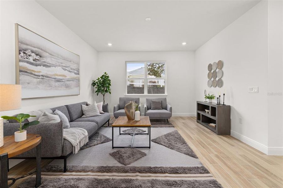 Furnished interior view inside a new home in Green Key Village, Lady Lake (Image 9).