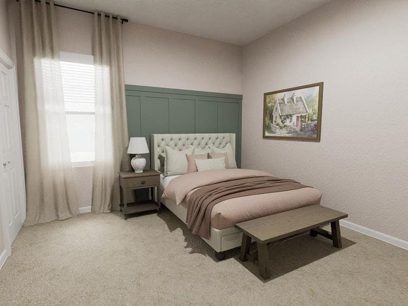 The Bedroom 2 suite also features a walk-in wardrobe and en-suite bath. (Artists` rendering)