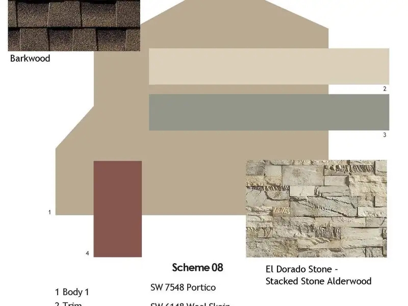 Sample of building materials used in homes in Vineyards at Cottonwood, Cottonwood (Image 6). Sample of building materials used in homes in Vineyards at Cottonwood, Cottonwood (Image 6).