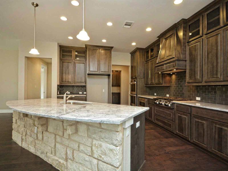 Representative furnished interior of a home built from the Madera II by Giddens Homes in Scofield Farms Estates, Georgetown (Image 266).