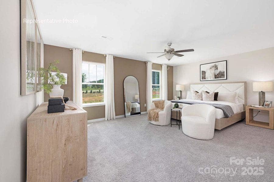 Furnished interior view inside a new home in Villages of Maiden, Maiden (Image 5).