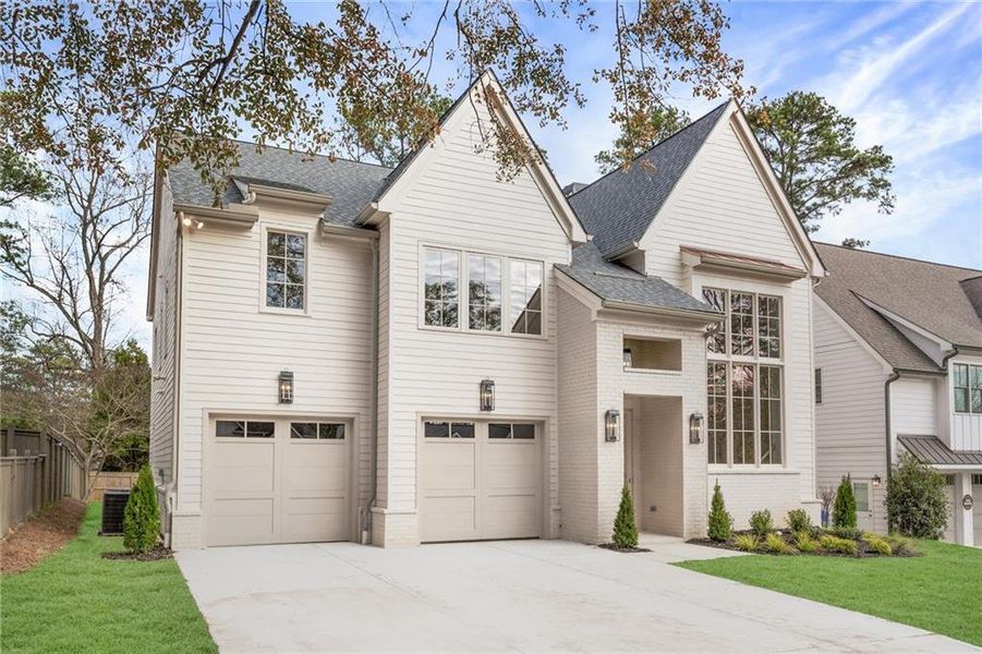 Front exterior of a new home in , Atlanta, GA, highlighting curb appeal (Image 26).