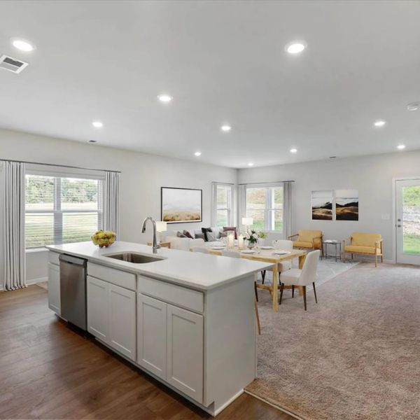 Representative furnished interior of a home built from the The Rome by Artisan Built Communities in Salacoa, Calhoun (Image 2).