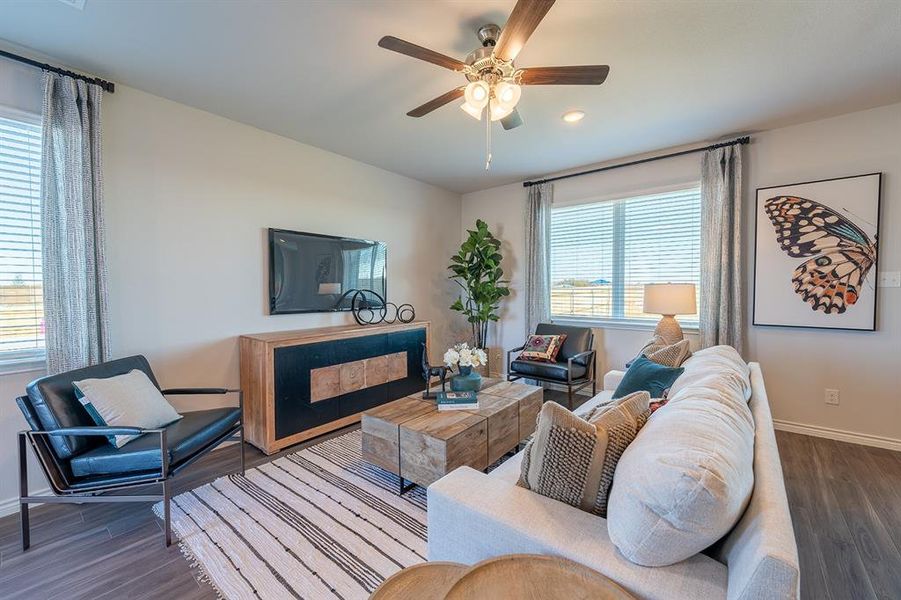 Furnished interior view inside a new home in Retreat at Fossil Creek, Fort Worth (Image 6).