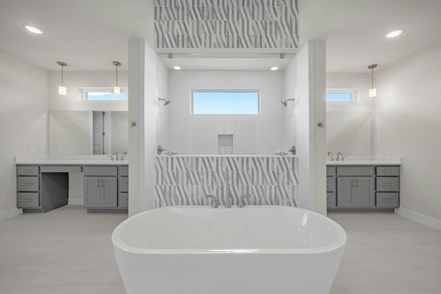 Furnished interior view inside a new home in Santa Rita Ranch, Georgetown (Image 8).