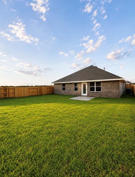 Exterior details and patio area of a home in River Ranch Trails, Dayton (Image 3).