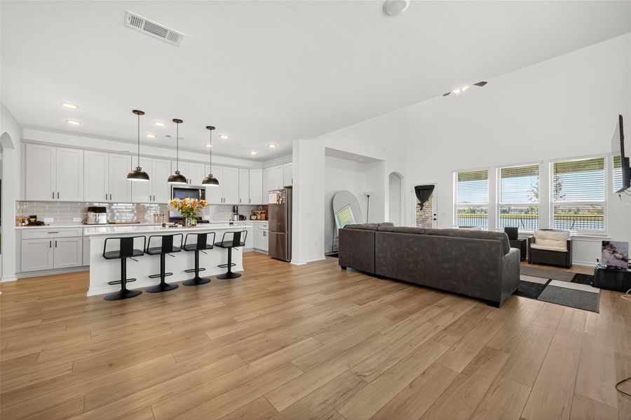 Furnished interior view inside a new home in Sunterra, Katy (Image 34).