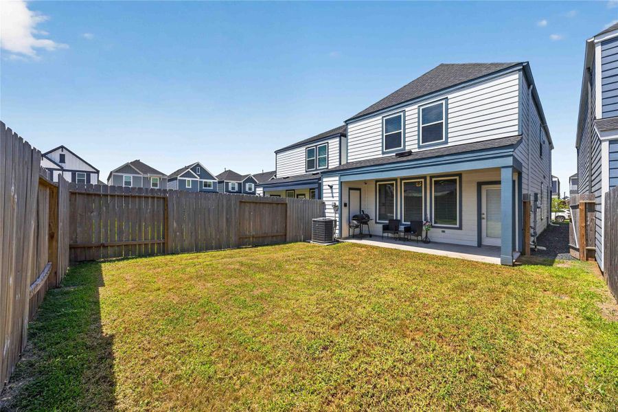 Exterior details and patio area of a home in , Houston (Image 21).