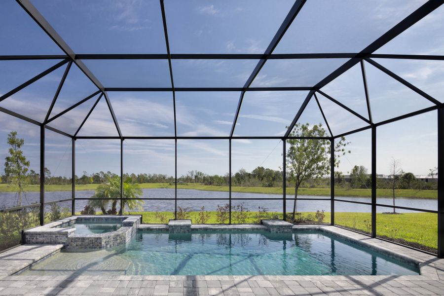 Representative furnished interior of a home built from the Glades by Mattamy Homes in Wellen Park, Venice (Image 18).