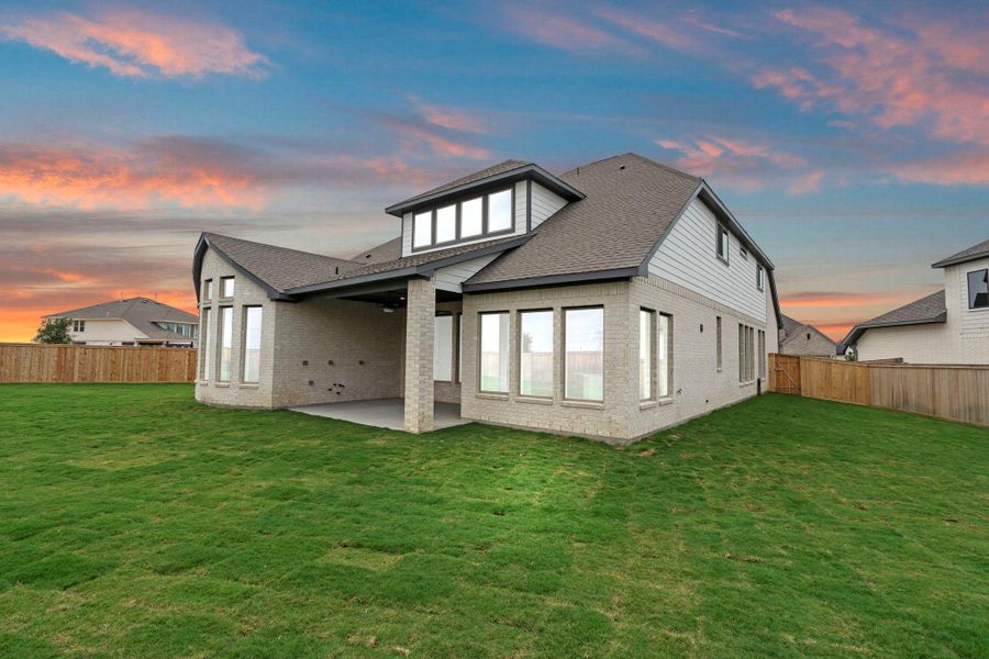 Exterior details and patio area of a home in Bridgeland, Cypress (Image 23).
