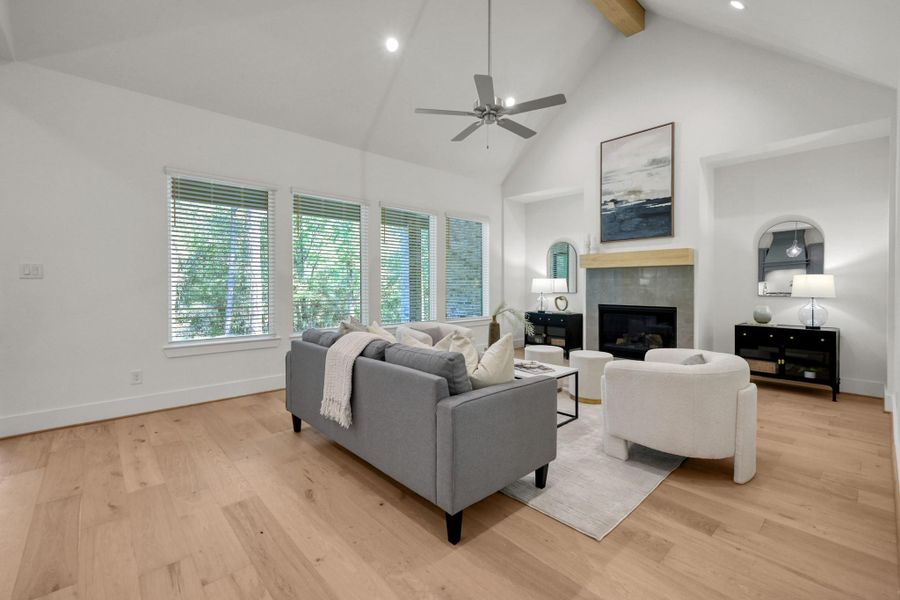 Furnished interior view inside a new home in The Cedars, Plantersville (Image 8).