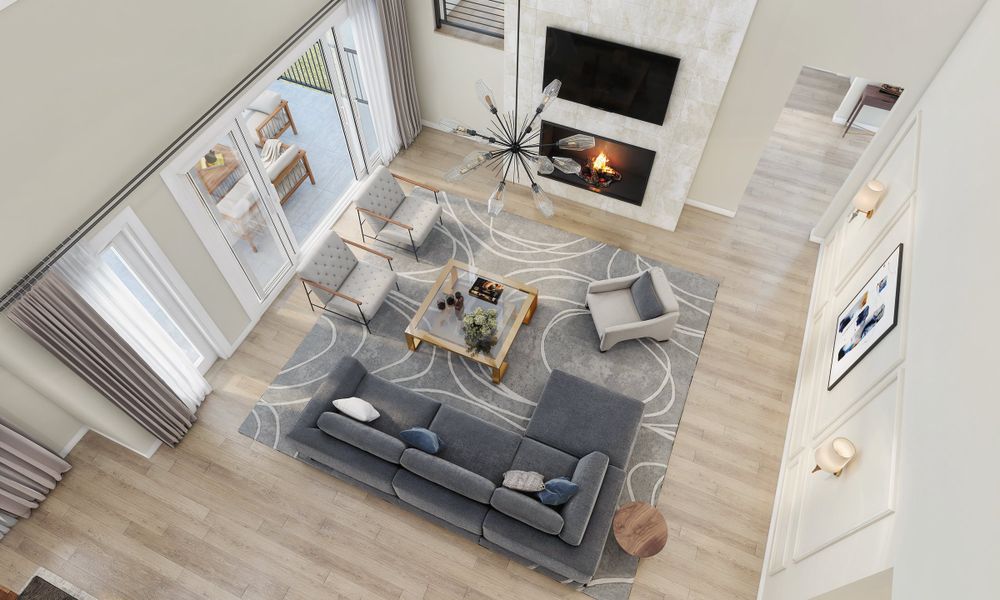 Representative furnished interior of a home built from the Residence 4 by Trumark Homes in The Summit at Castle Pines, Castle Pines (Image 4).