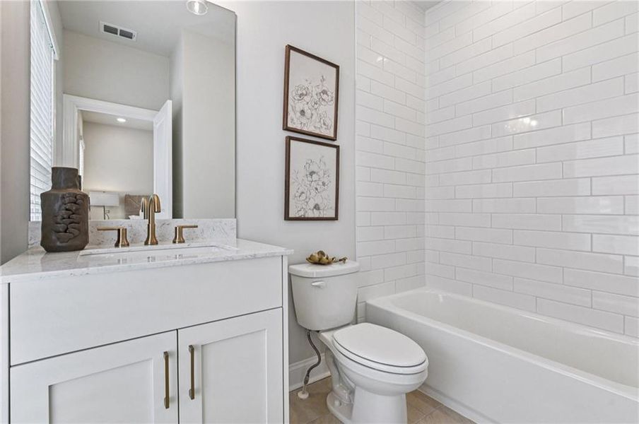 Furnished interior view inside a new home in Byers Park, Alpharetta (Image 15).