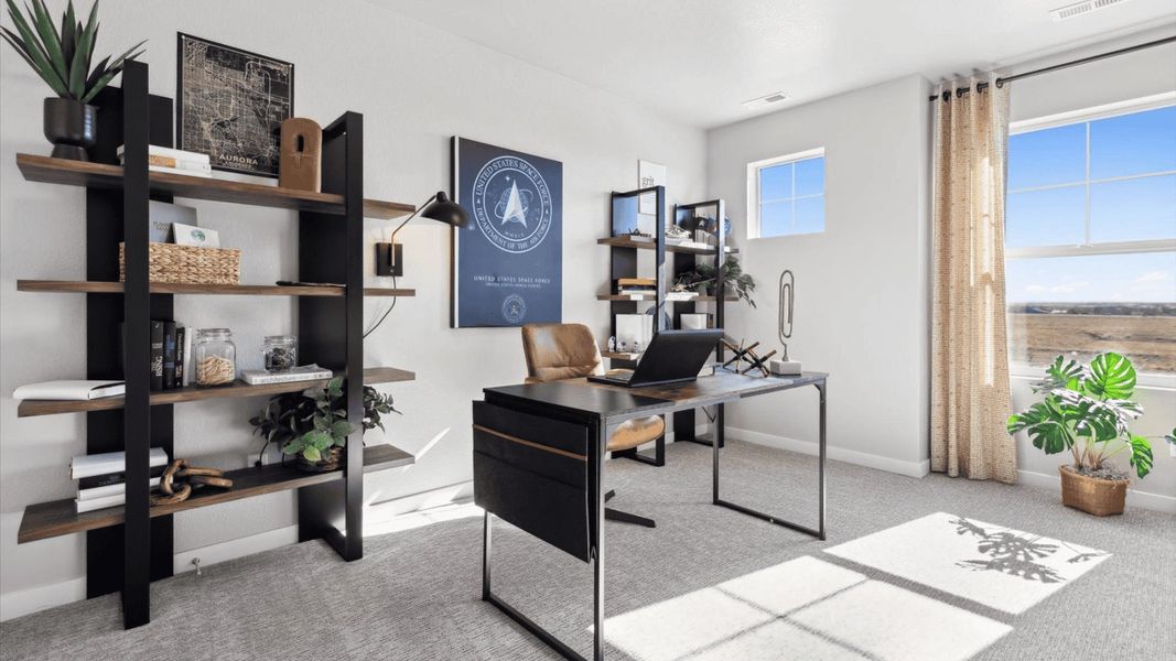 Furnished interior view inside a new home in Horizon Uptown, Aurora (Image 11).