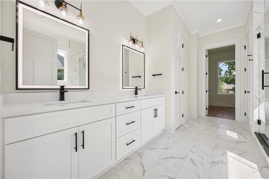 Furnished interior view inside a new home in , Marietta (Image 17).