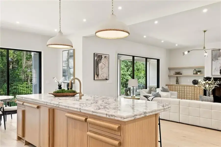 Furnished interior view inside a new home in , Sandy Springs (Image 50).