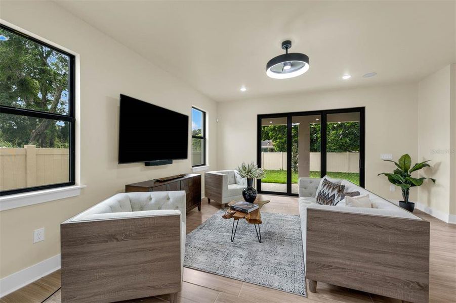 Furnished interior view inside a new home in , Orlando (Image 43).