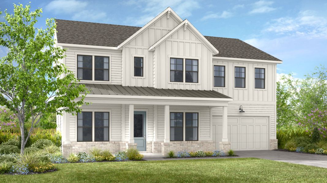 Representative exterior photo of a completed home built from the Burgundy by Taylor Morrison in Wayt Farm, Cumming, GA (Image 3).