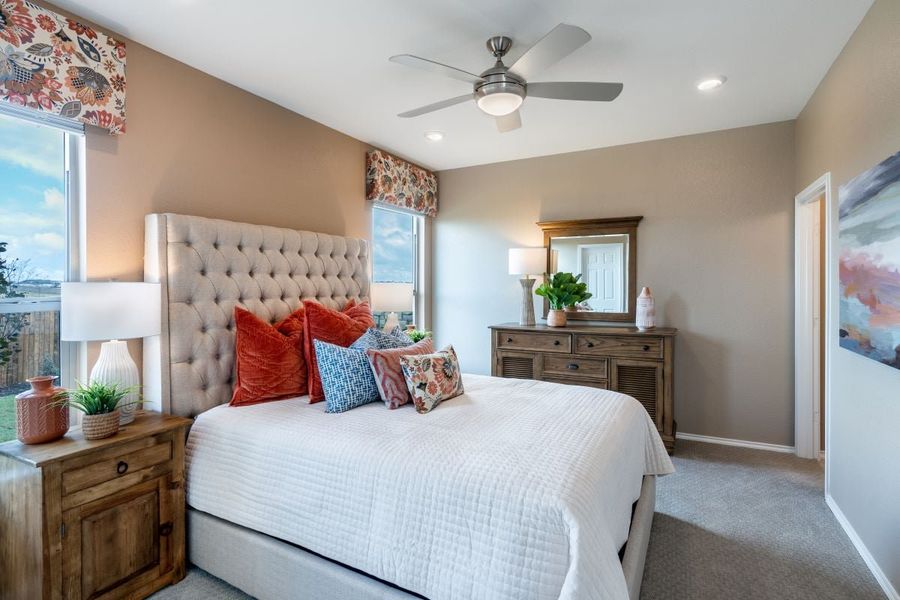 Representative furnished interior of a home built from the 1360 Modeled by KB Home in Salerno - Heritage Collection, Round Rock (Image 7). Representative furnished interior of a home built from the 1360 Modeled by KB Home in Salerno - Heritage Collection, Round Rock (Image 7).