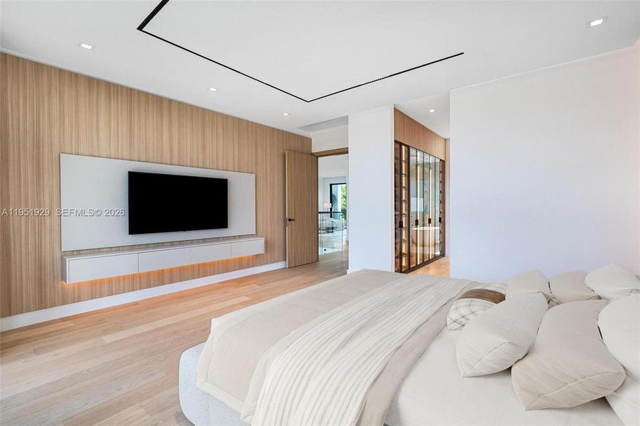 Furnished interior view inside a new home in , Miami (Image 10).