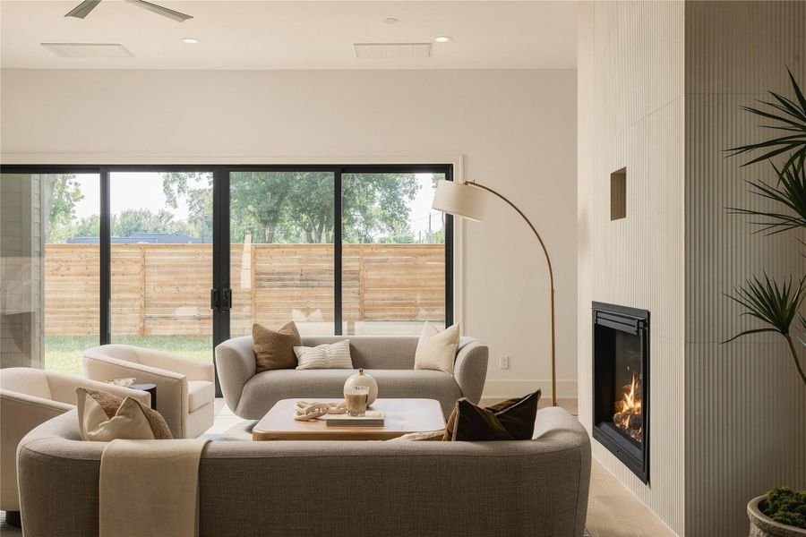 Furnished interior view inside a new home in , Houston (Image 19).